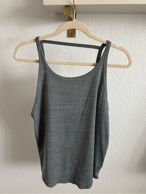 Nike Women’s Dri-Fit Heathered Gray Athletic Yoga Tank Top